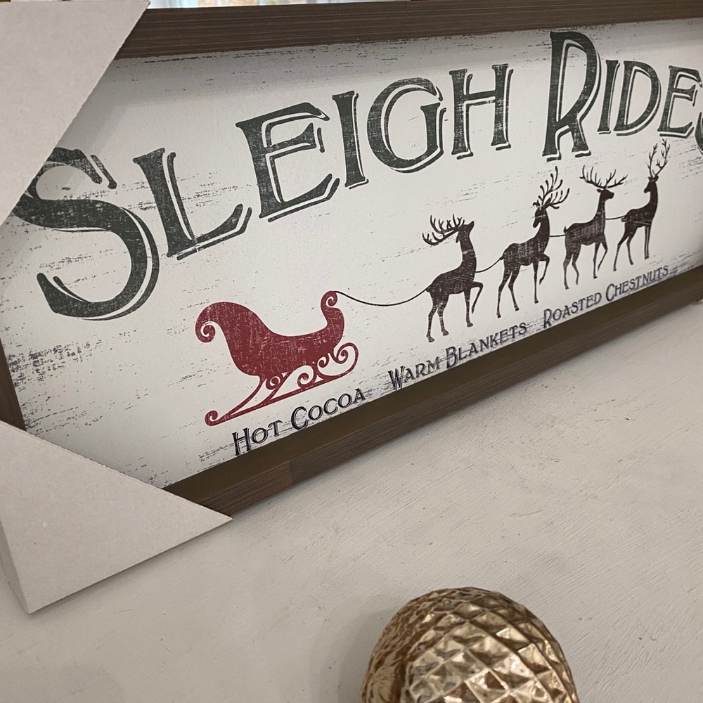Wood Christmas Sign